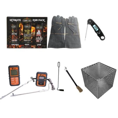 Flaming Coals BBQ Offset Smoker Accessories Pack kit