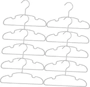 TIDTALEO 10-Piece Kids Hanger Set 30cm Long Kids Clothing Hangers Non-Slip Coating Ideal for Nursery Storage