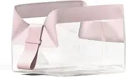 [Cadence] Parcel - Clear Dopp Kit with Magnetic Closure - Durable and Leak-Resistant Travel Toiletry Kit - TSA-Compliant & Modular Design - Small Hygiene Bag for Travel Essentials - 1 Qt, Rose, Travel