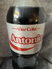 Share A Coke with Antonio 2025 Personalized Gift Coca Cola Bottle 20oz Diet Coke
