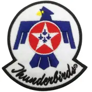 NEW U.S. Air Force Thunderbirds Embroidered Iron-On Patch: Showcase Your Aerial