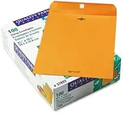 Clasp Envelope, 9 1/2 x 12 1/2, 28lb, Brown Kraft, 100/Box