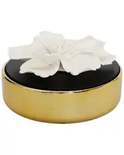 Vivience Glossy Hemispheric Shape Diffuser & White Flower: English Pear & Freesia NoSize Gold