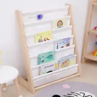 在飛比找momo購物網優惠-【Noname】兒童書架 多層 書架 木書架 收納架(書架 