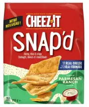 Cheez-It Snap'd Parmesan Ranch Flavor Crackers, 213g