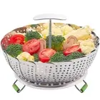 Steamer Basket, Stainless Steel Vegetable Steamer Basket Insert for Veggie Fi...