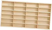 Amagogo Wooden Storage Divider Box, Wall Mounted Toy Car Storage Car Display Shelf Organizer for Toy Figurines, Tiny Dolls, 24 Grid