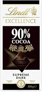 Lindt Excellence 90% Cocoa Dark Chocolate Block 100g