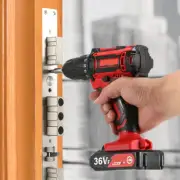36V Cordless Hand Drill Double Speed Electric Drill Home Tool Kit with Battery