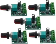 SECFOU 5pcs Dc Motor Speed Controller Module Switch Vibration Motor Pwm Controller Dc Voltage Regulator Electric Switch Metal Green