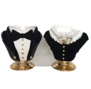 Bath & Body Works 2021 Halloween Headless Vampire Butler Maid Bust Candle Holder