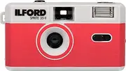 Ilford Sprite 35-II Silver & Red Camera