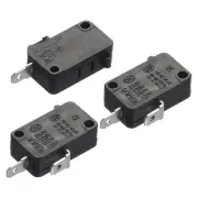 Microwave Oven Switch Oven Micro Door Switch Normally Open Black Pack of 3