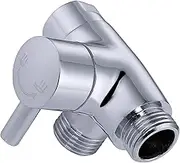 G-Promise Solid Metal Shower Arm Diverter for Hand Held Showerhead and Fixed Spray Head ∣ G 1/2 3-Way Bathroom Universal Shower System Replacement Part (Chrome)