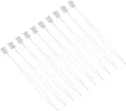 KALLORY 10pcs Beading Needles Set Superfine Opened Thread Needles for Knitting Embroidery Jewelry Making Craft Projects