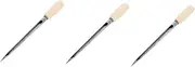 Gatuida 3pcs Multi-Purpose Grain Sampling Tool Rust-Free Stainless Steel Soil Probe with Wooden Grip Cereal Sampler for Experiments