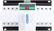 Power Automatic Transfer Switch, 400V 32A CB Grade Manual Automatic Changeover Switch Multiple Guards Easy to Install 4P Power Automatic Transfer Switch for Stores, Banks