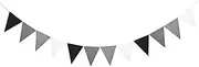Party Decorations 12 Flags 17cm Colorful Felt Banner Garlands Birthday Bunting Pennant Baby Shower Wedding Garland Flags Party Decoration Supplies (Color : Set17)
