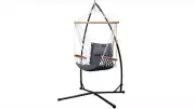 Hammock Chair With Stand Grey 2