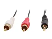 StarTech.com MU3MMRCA 3 ft. Stereo Audio Cable - 3.5mm Male to 2x RCA Male Male