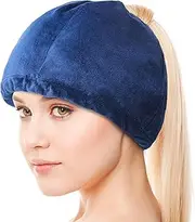 Hilph® Headache Ice Cap Migraines Ice Hat Wearable with Hole and 4 Gel Packs for Migraines, Tension Headaches, Chemo Recovery, Stress Relief