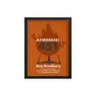 Fahrenheit 451 by Ray Bradbury Book Poster
