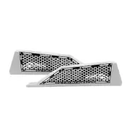 White Custom Air Vent Grille 2pc Set for Polaris RZR XP Turbo S Laser Cut CNC