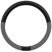 Ergonomic Grip Two Tone Leather Car Steering Wheel Cover Universal 14.5-15.5" (for: Honda Civic)