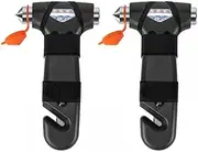 Pack of 2 Car Window Breaker Reflective Car Safety Hammers Mini Car Emergency Escape Glass Breaker for Sinking Cars Overturned Colliding Fire