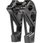 KODLIN USA 0602-1460 K55129 Fastback Risers - Includes Clamp - 6" - Black