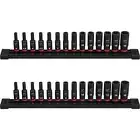 Milwaukee SHOCKWAVE 6-Point Impact Socket Set 1/4" Drive Metric Deep (28-Piece)