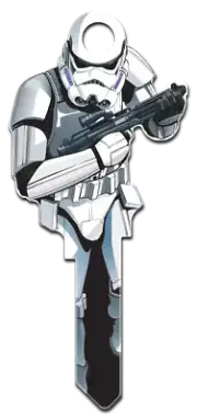 Star Wars - Storm Trooper Shaped Key Blank - Collectable - Star Wars - FREE POST