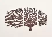 Frameless Tree of Life Wood Wall Art, Tree Wall Decor, Forest Artwork Boho