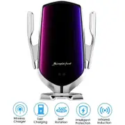 Automatic Clamping Infrared Auto Induction QI Car Wireless Fast Charger