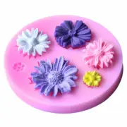 3D Daisy Flower Shape Cake Fondant Mold Silicone Sugarcraft DIY& P1S5 Decor B8A4