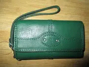 NWT Fossil Maddox Leather iPhone 4 5 Case Wristlet Wallet ID Fir Kelly Green $45
