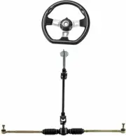 Go Kart Steering Wheel Gear Rack Shaft Tie Rod Kit For UTV Golf Buggy Drift