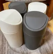 Target Bullseye Portable Mini Car Trash Can Bin Cup Holder 4pcs Cream Grey