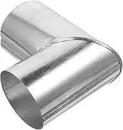 GLSTOY 90degree Exhaust Chimney Flue Pipe Metal Construction Flame-Retardant Coating Anti-Leakage Tear Resistant Design for Kitchen Bathroom and Greenhouse Use