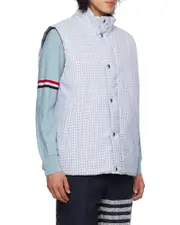 Thom Browne Zip-Up Reversible Padded Gilet 1,2,4,5 blue