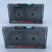 TDK D 90 IECI/Type I Normal Position Dynamic High Output Cassette Tape x2 New