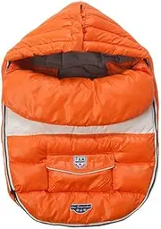 7AM Enfant Baby Shield Extendable Baby Bunting Bag Adaptable for Strollers, Orange Peel, Small