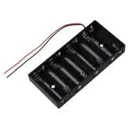 Plastic 8 X 1.5V AA 2A CELL Battery Holder Storage Box standard 12V Case9609