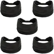 [Generic] Daseeme Solid Color Elastic Sports Headband Wide Version Yoga Headband persant Sweat-Absorbent maca Headband