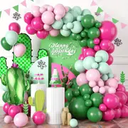 107Pcs Cactus Balloon Garland Arch Kit Wedding Birthday Party Graduation Festival Indoor Outdoor Home Room Decoration