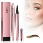 3D Microblading Eyebrow Pencil 4 Fork Tips Waterproof Brow Makeup Contouring Pen