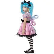 Little Blue Skelly Girl (Skeleton Doll) Halloween Costume - Child