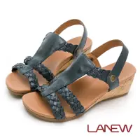 在飛比找momo購物網優惠-【LA NEW】風格編織厚底涼鞋 楔形鞋(女70280636