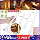 Wireless LED Closet Lights PIR Motion Sensor USB Rechargeable Cabinet Strip Lamp