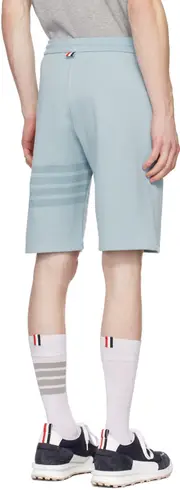 Thom Browne 4-Bar Drawstring Track Shorts 0,1,2,3,4,5 light blue